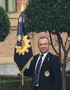 Portador del guion de la Asociación